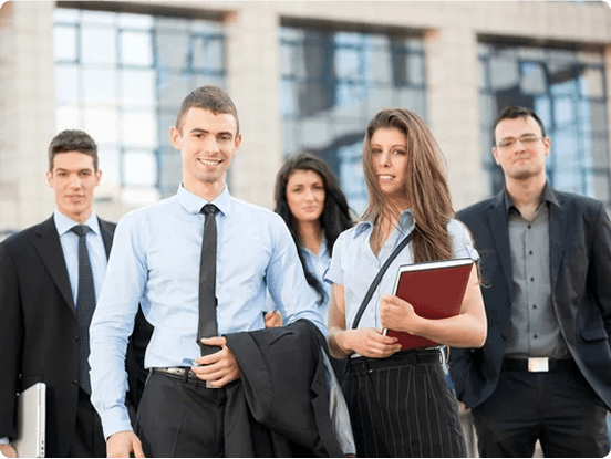 Team hands in meeting